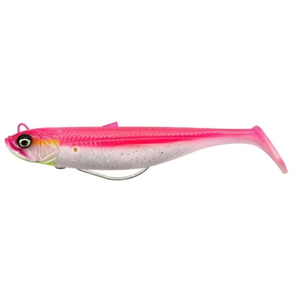 Savage Gear Savage Minnow Weedless 10 cm 16 gr 2+1 Silikon Yem Pink Pearl Silver
