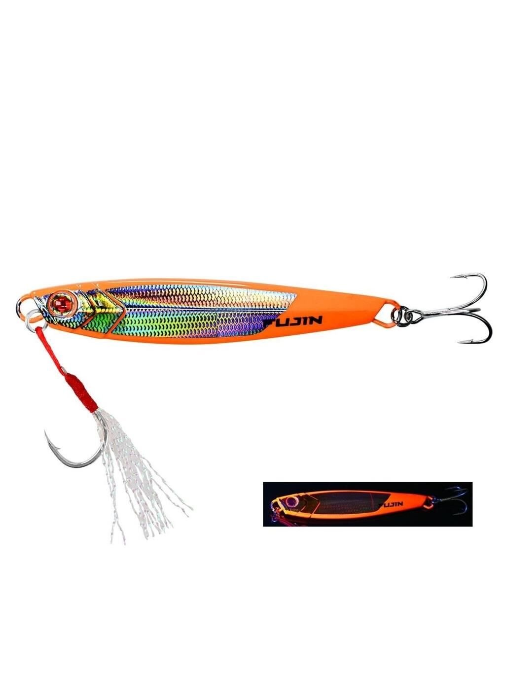 Fujin Jig-X Jigging Jig Yem Prism Orange - 80 GR