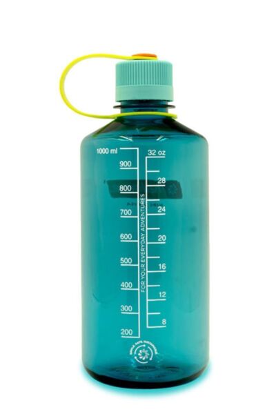 Nalgene 32oz Narrow Mouth Loop-Tops Tritan Suluk Clear/W.Green Clos
