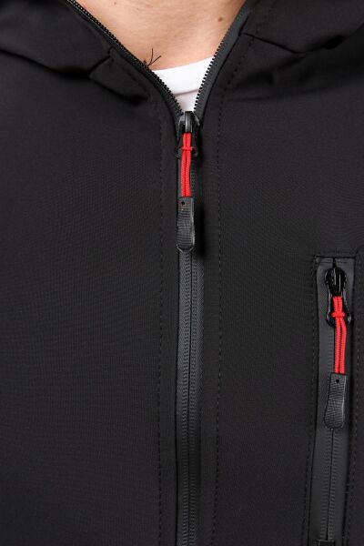 North Trace Outrack Erkek Softshell Mont SİYAH - 2XL