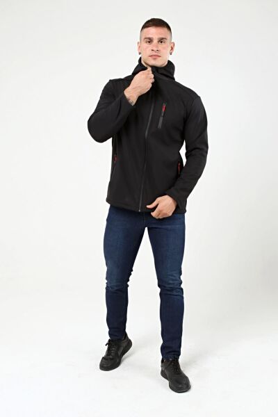 North Trace Outrack Erkek Softshell Mont SİYAH - 2XL