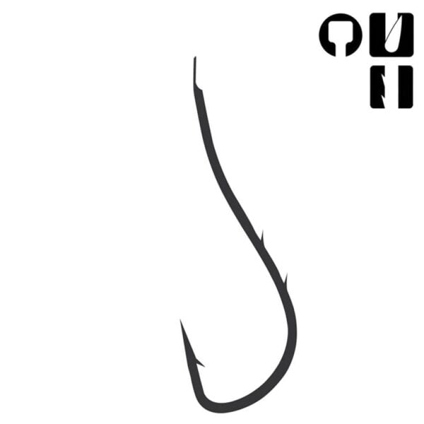 Fudo 2901 Ryusen Çift Tırnak Black Nikel Olta İğnesi Black Nickel - NO:05