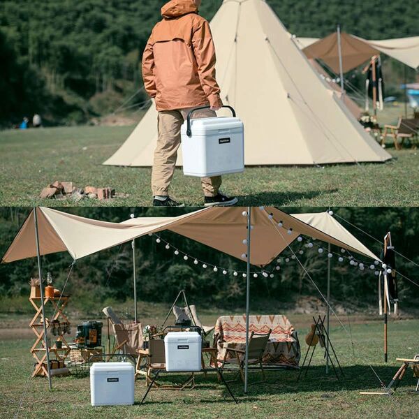 Naturehike LINDU Large Cooler Q-10H Buzluk 24 Lt BEYAZ