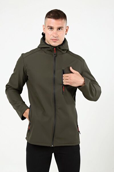 North Trace Outrack Erkek Softshell Mont HAKİ - L
