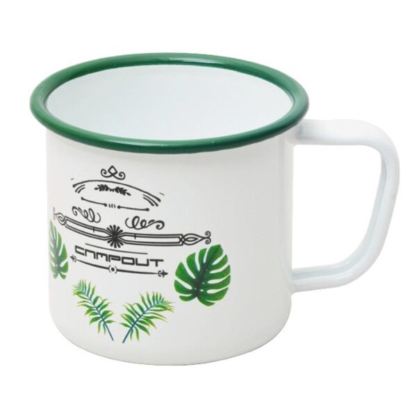 Campout Emaye Kupa Beyaz Karavan