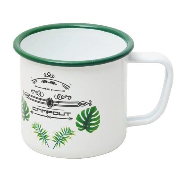 Campout Emaye Kupa Beyaz Karavan