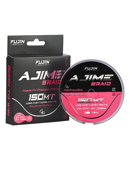 Fujin Ajime Braid 4x İp PİNK - 150 MT - 0,10 MM
