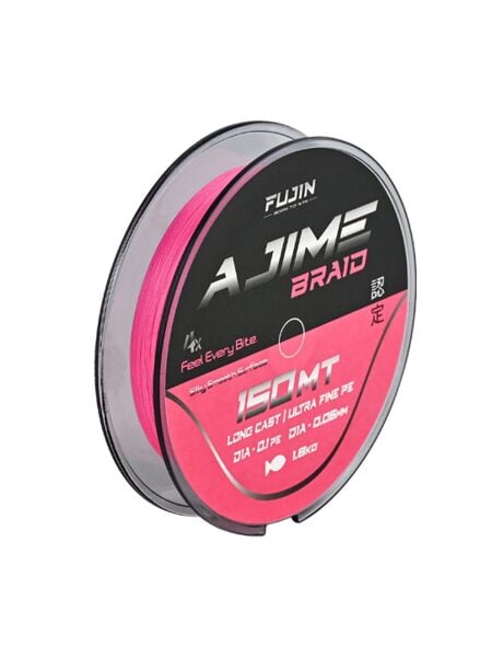 Fujin Ajime Braid 4x İp PİNK - 150 MT - 0,10 MM