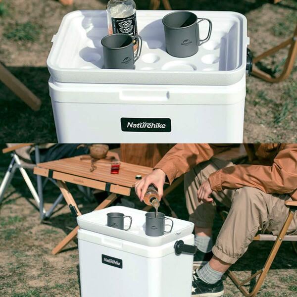 Naturehike LINDU Large Cooler Q-10H Buzluk 33 Lt BEYAZ