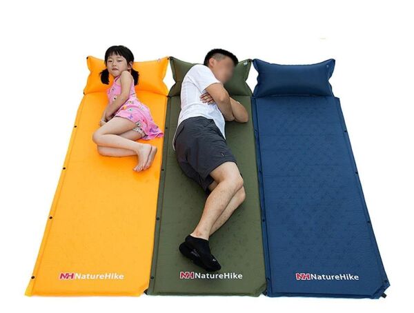 Naturehike Ultralight Şişme Kamp Matı | 185*60*2.5 cm | MAVİ