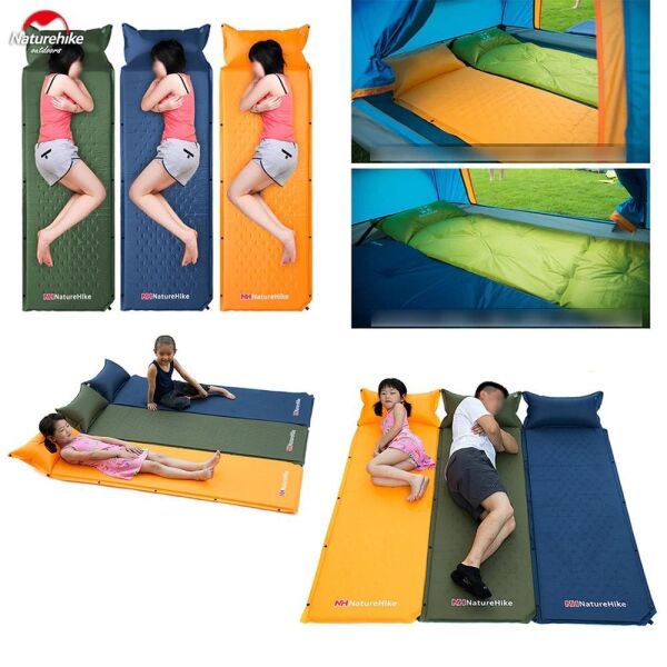 Naturehike Ultralight Şişme Kamp Matı | 185*60*2.5 cm | MAVİ