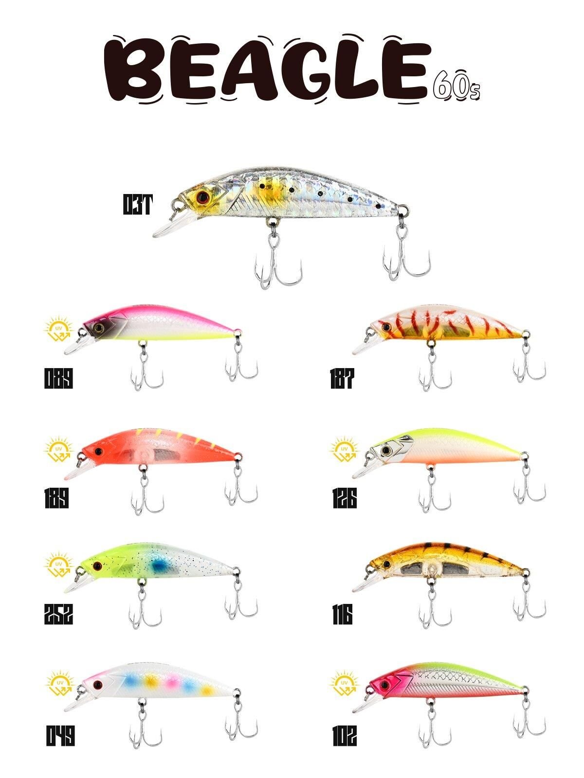 Fujin Beagle 60S 6cm 6.5gr Sinking Maket Balık