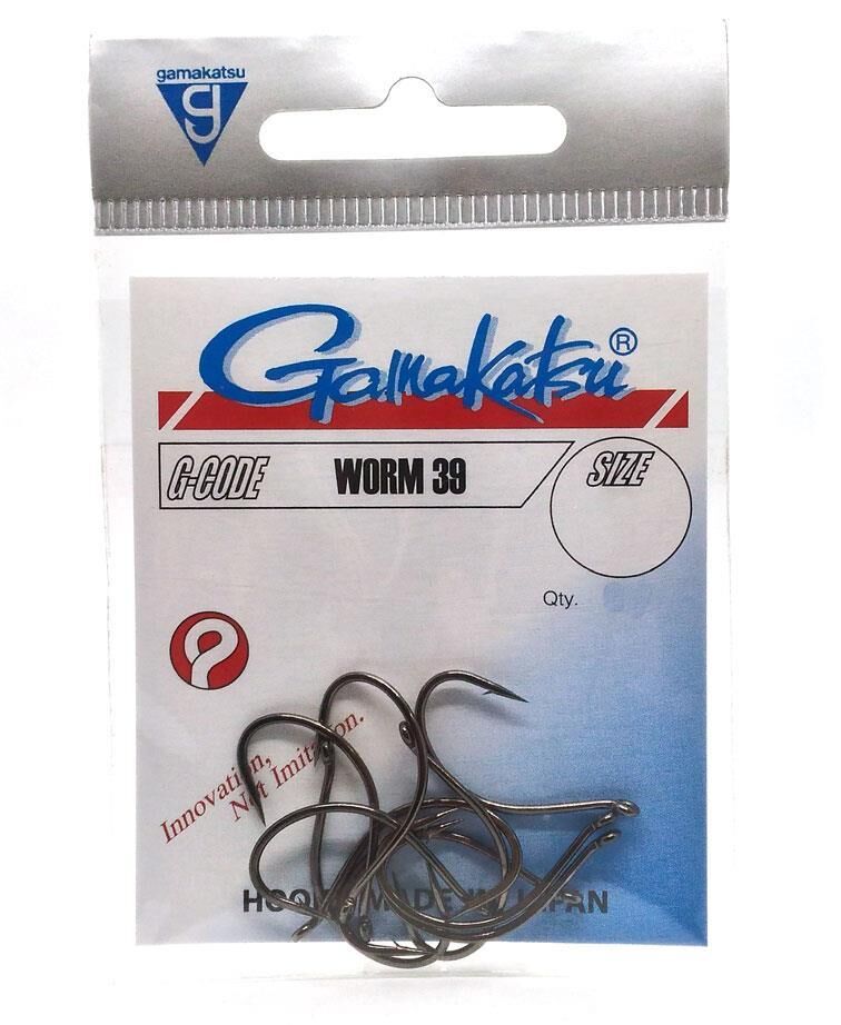 Gamakatsu Worm 39 Black Olta İğnesi BLACK - NO:4