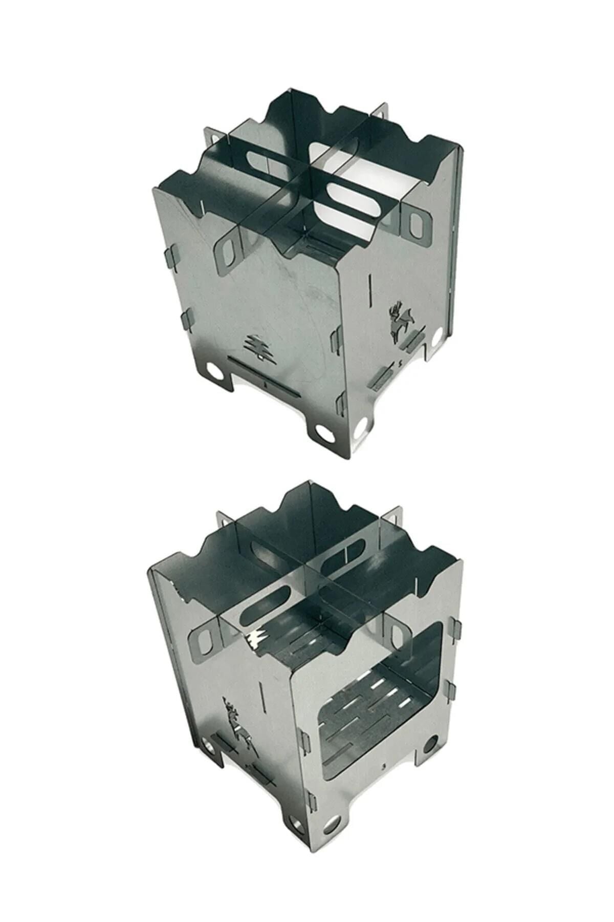 Paslanmaz Metal Kamp Ateş Kutusu