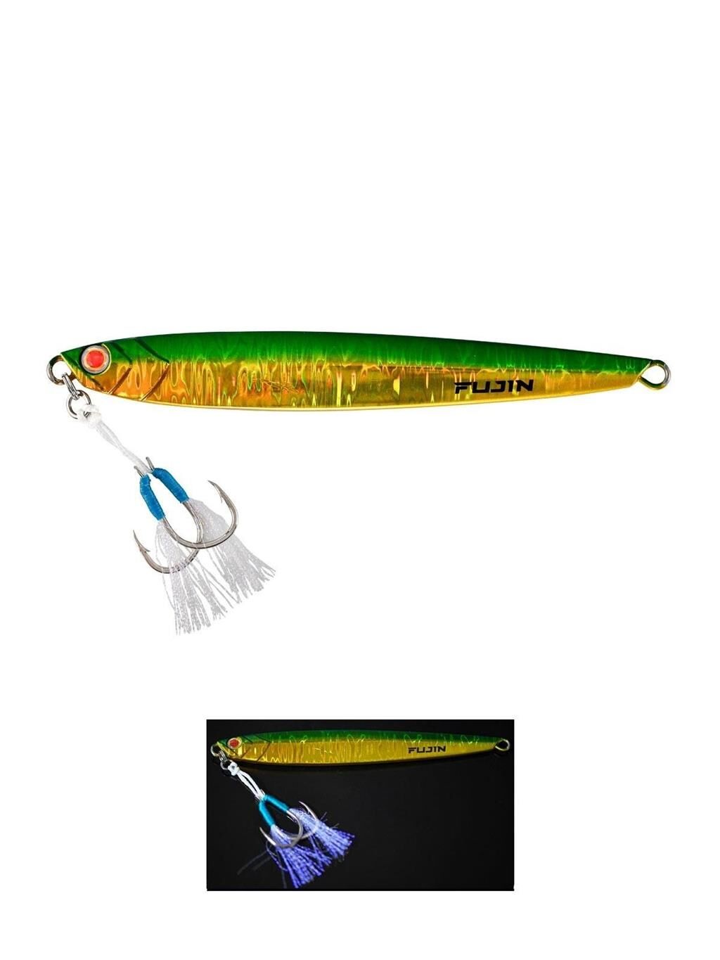 Fujin Valhalla Darksea 150gr Metal Jig Yem Green Shiny Iwashi