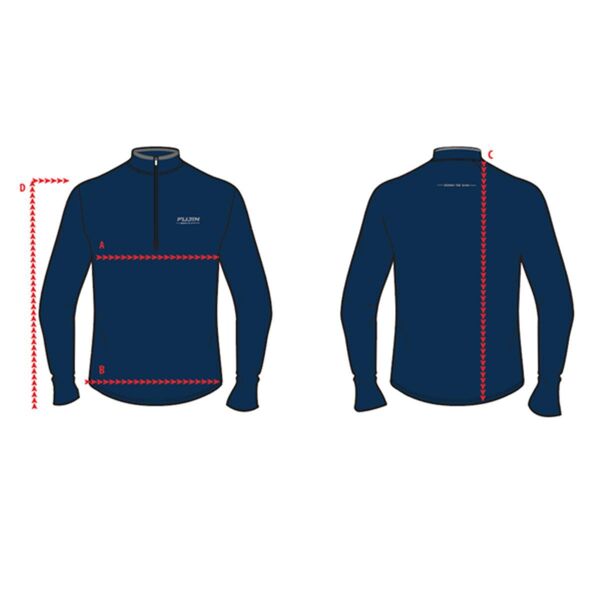 Fujin Micro Polar Sweatshirt Yarım Fermuarlı 2XL