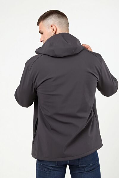 North Trace Outrack Erkek Softshell Mont Füme - XL