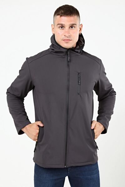 North Trace Outrack Erkek Softshell Mont Füme - XL