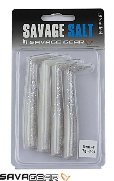 Savage Gear LB Sandeel 10Cm 7Gr Silikon Yem-30-Real Pearl