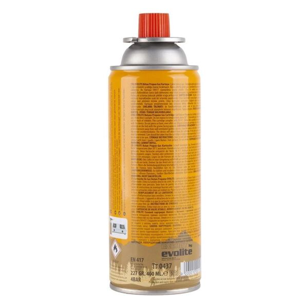 Evolite Butane Propane Valfli 227gr Gaz Ocak Kartuşu
