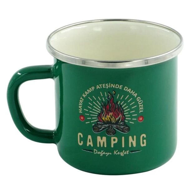 Orcamp Retro Emaye Kupa Bardak 330 cc [Camping] YEŞİL