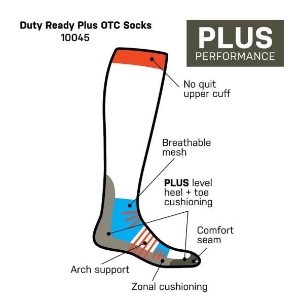 5.11 Duty Ready Plus Performance Çorap ( Siyah )