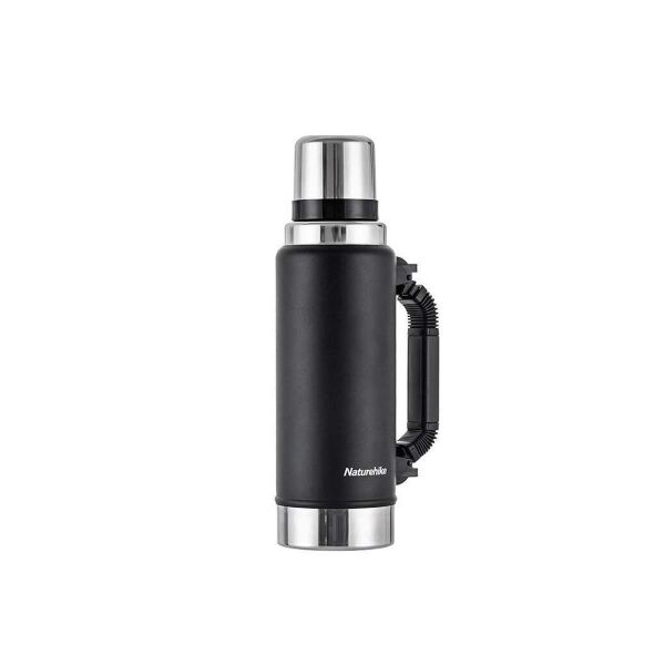 Naturehike Q-9H Paslanmaz Çelik Vakumlu Termos 1250 ML SİYAH