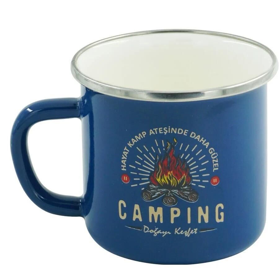 Orcamp Retro Emaye Kupa Bardak 330 cc [Camping] MAVİ