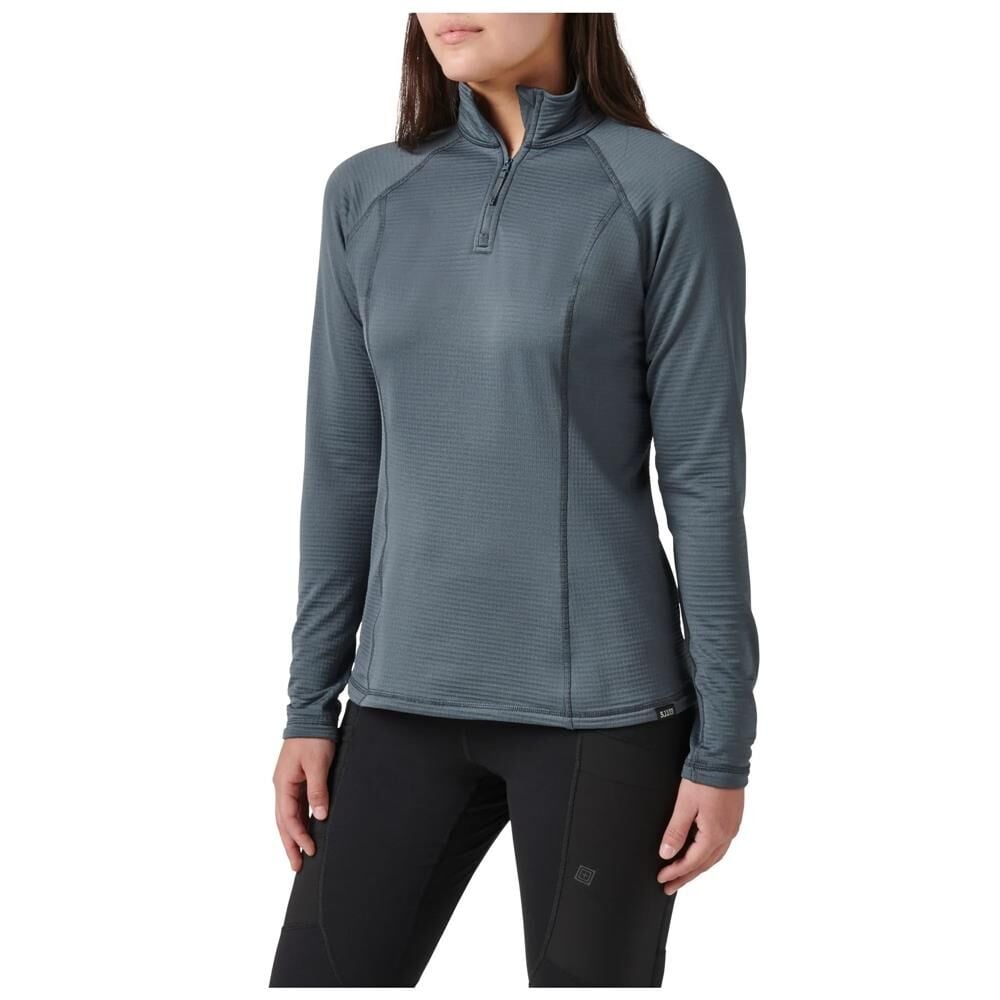 5.11 Stratos 1/4 Zip Turbulance Bayan Shirt ( Gri )