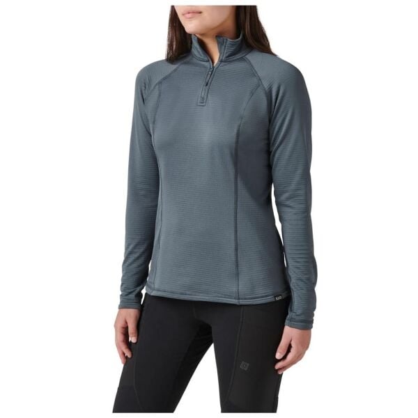 5.11 Stratos 1/4 Zip Turbulance Bayan Shirt ( Gri )