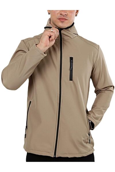 North Trace Outrack Erkek Softshell Mont S - Bej
