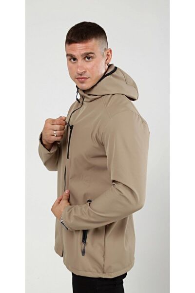 North Trace Outrack Erkek Softshell Mont S - Bej