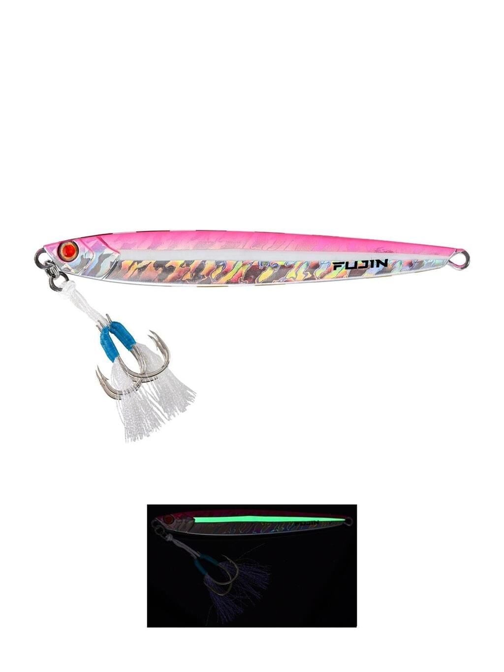 Fujin Valhalla Darksea 120gr Metal Jig Yem Pink Glow Line