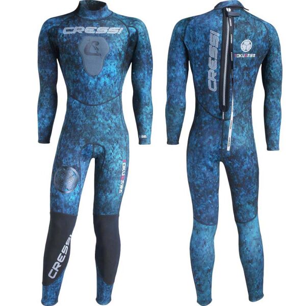 Cressi Tokugawa Man Dalış Elbisesi BLUE CAMO - 3MM - NO:2 / S