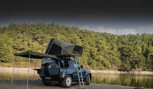 Brothers Camp 2 Kişilik  Araç Üstü Çadır  [ Yana Açılır - Mini Aile Modeli]