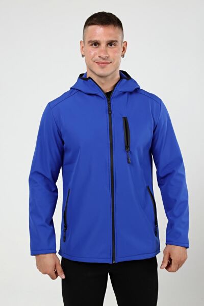 North Trace Outrack Erkek Softshell Mont Saks Mavi - S