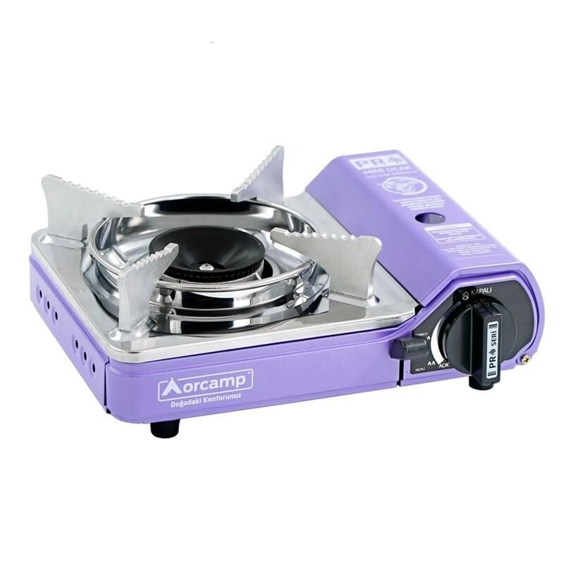 Orcamp Pro Mini Çantalı Kamp Ocağı (Gaz Stop Emniyetli) MOR