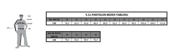 5.11 Tactical Twill TDU Pantolon 2XL Regular