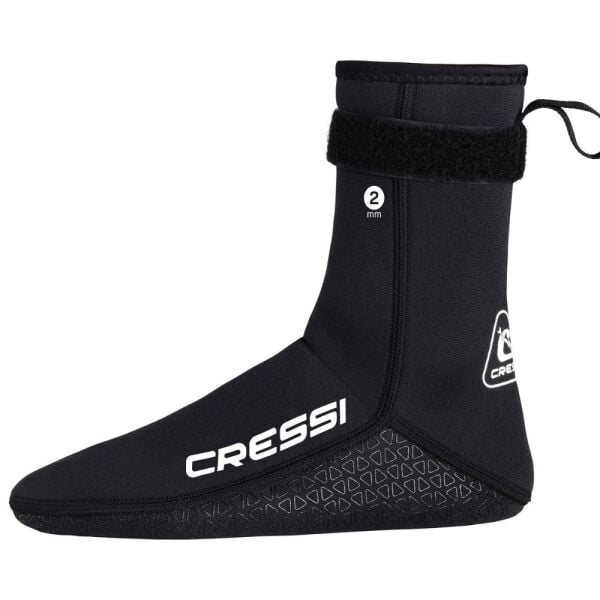 Cressi Guardian Mid/Hing Dalış Çorabı BLACK - 2MM - XS