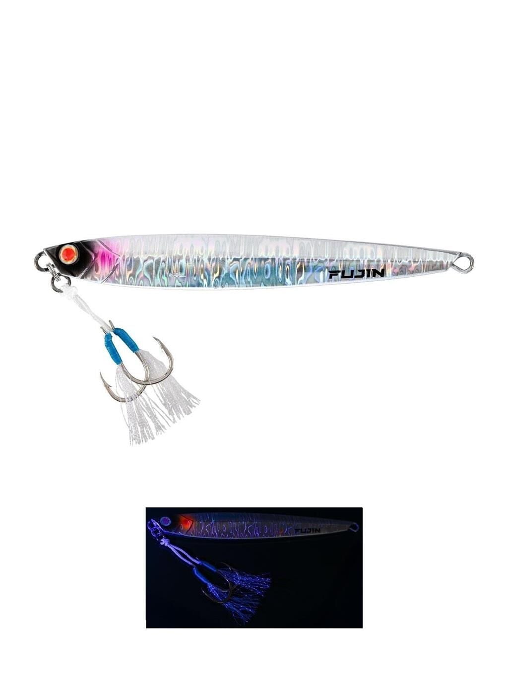 Fujin Valhalla Darksea 100gr Metal Jig Yem UV White Glow