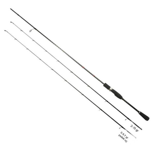 Ryuji Light Game 230cm 2-15gr 2 Parça LRF Kamış [0.5-7gr Yedek Uçlu]