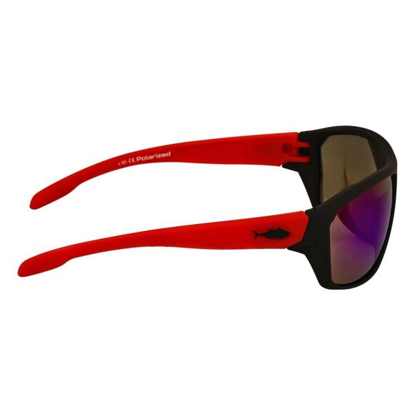 Fujin Pro Angler Polarize Güneş Gözlüğü Purple/Red Black Frame