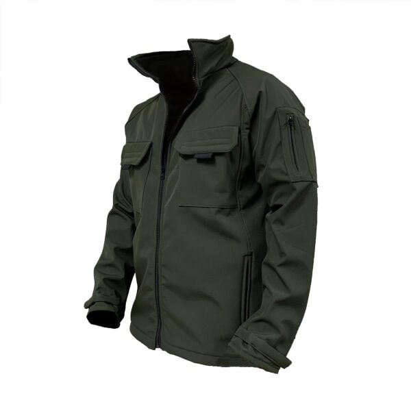 North Trace Combat Erkek Softshell Mont HAKİ - L