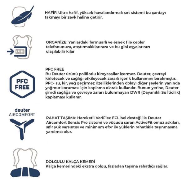 Deuter AC Lite 30 Litre Sırt Çantası Redwood-Ivy