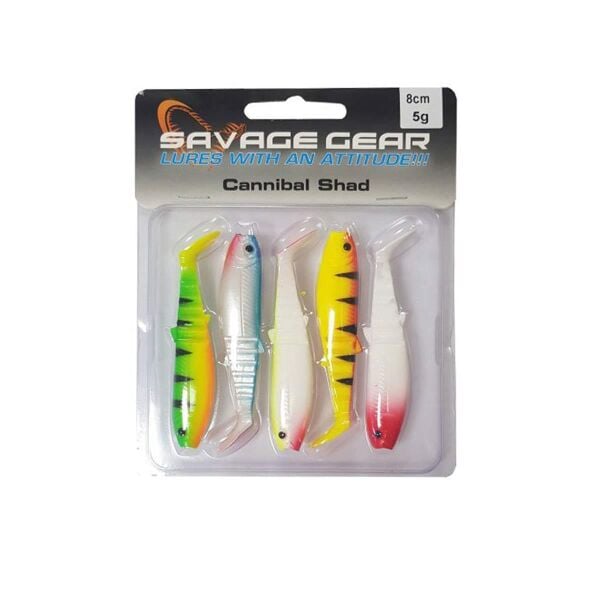 Savage Gear LB Cannibal Shad 8 cm 5 gr Silikon Yem Mix