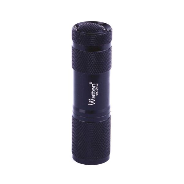Black Watton 9 Led Mor Işık El Feneri