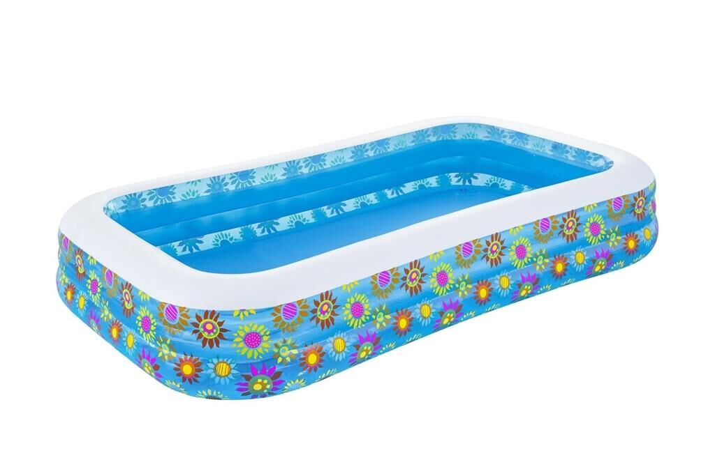 Bestway Funky Floral Şişme Aile Havuzu Jumbo Boy ( Çiçek Desenli )