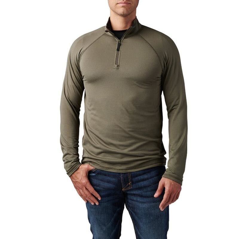 5.11 Stratos 1/4 Kısa Fermuar Sweat | Ranger Yeşil