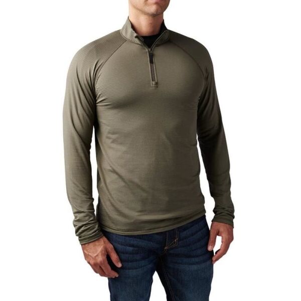 5.11 Stratos 1/4 Kısa Fermuar Sweat | Ranger Yeşil XL