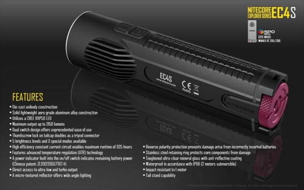 Nitecore EC4S 2150 Lümen El Feneri